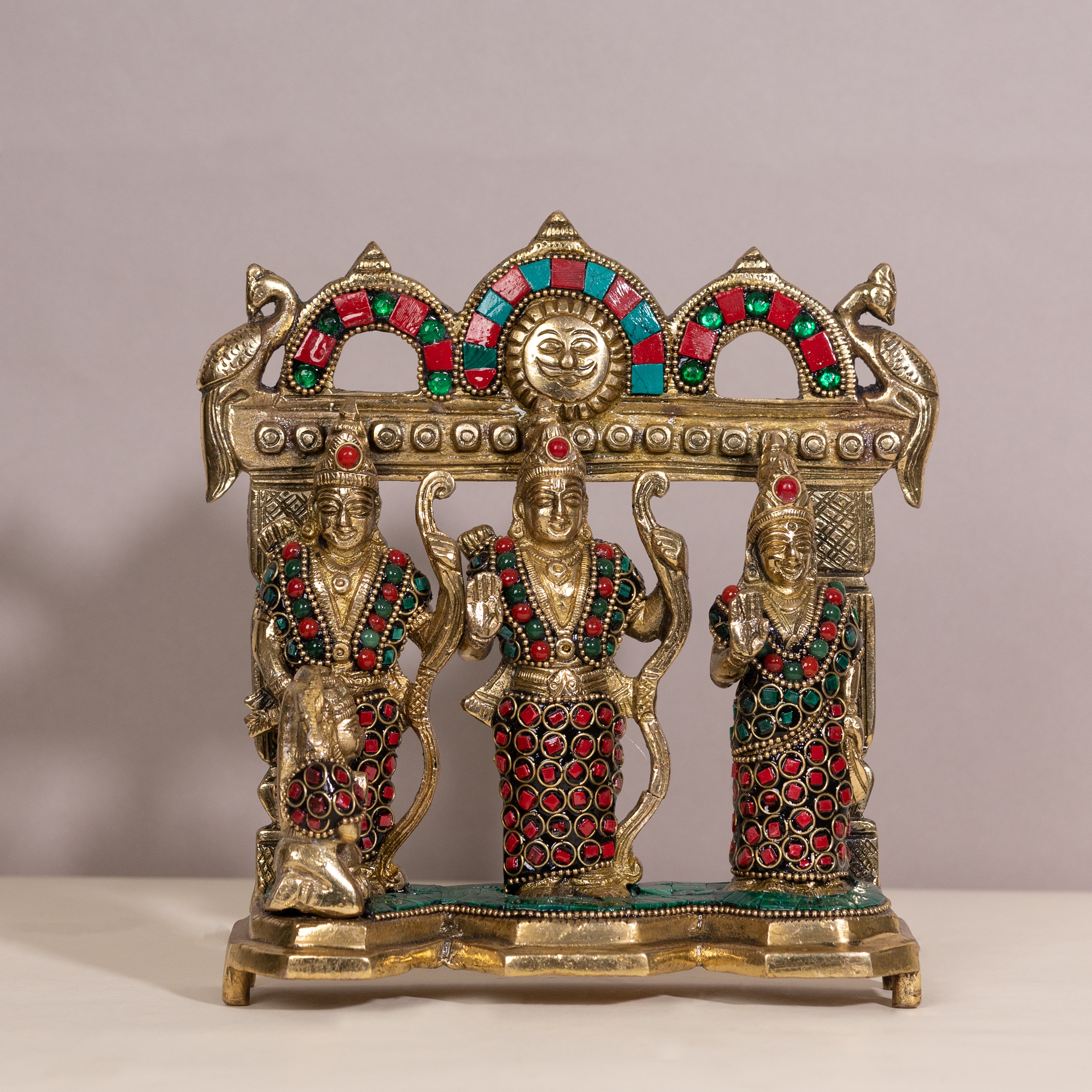 Brass Ram Darbar Idol: A Divine Addition to Your Home Decor