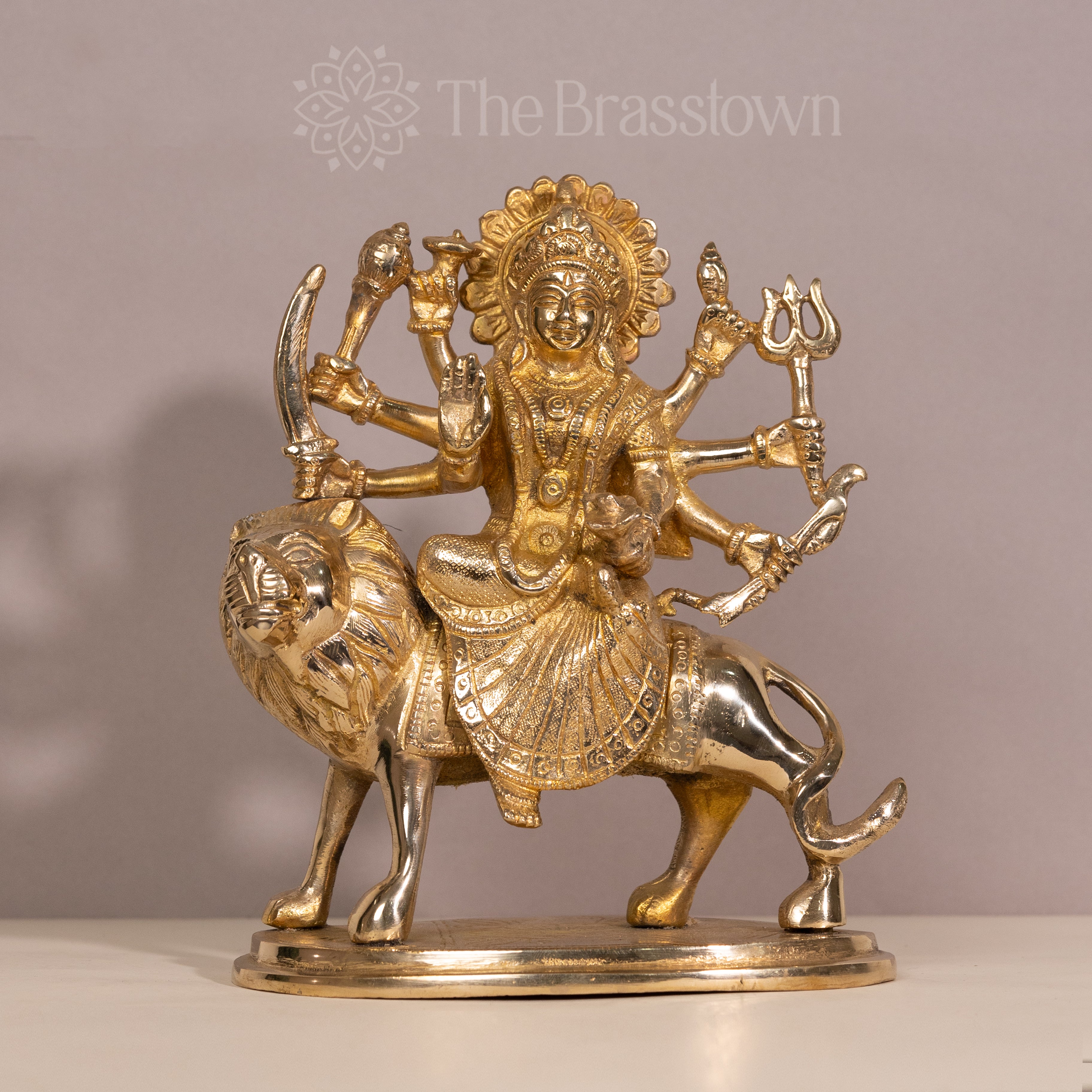 Goddess Durga Brass