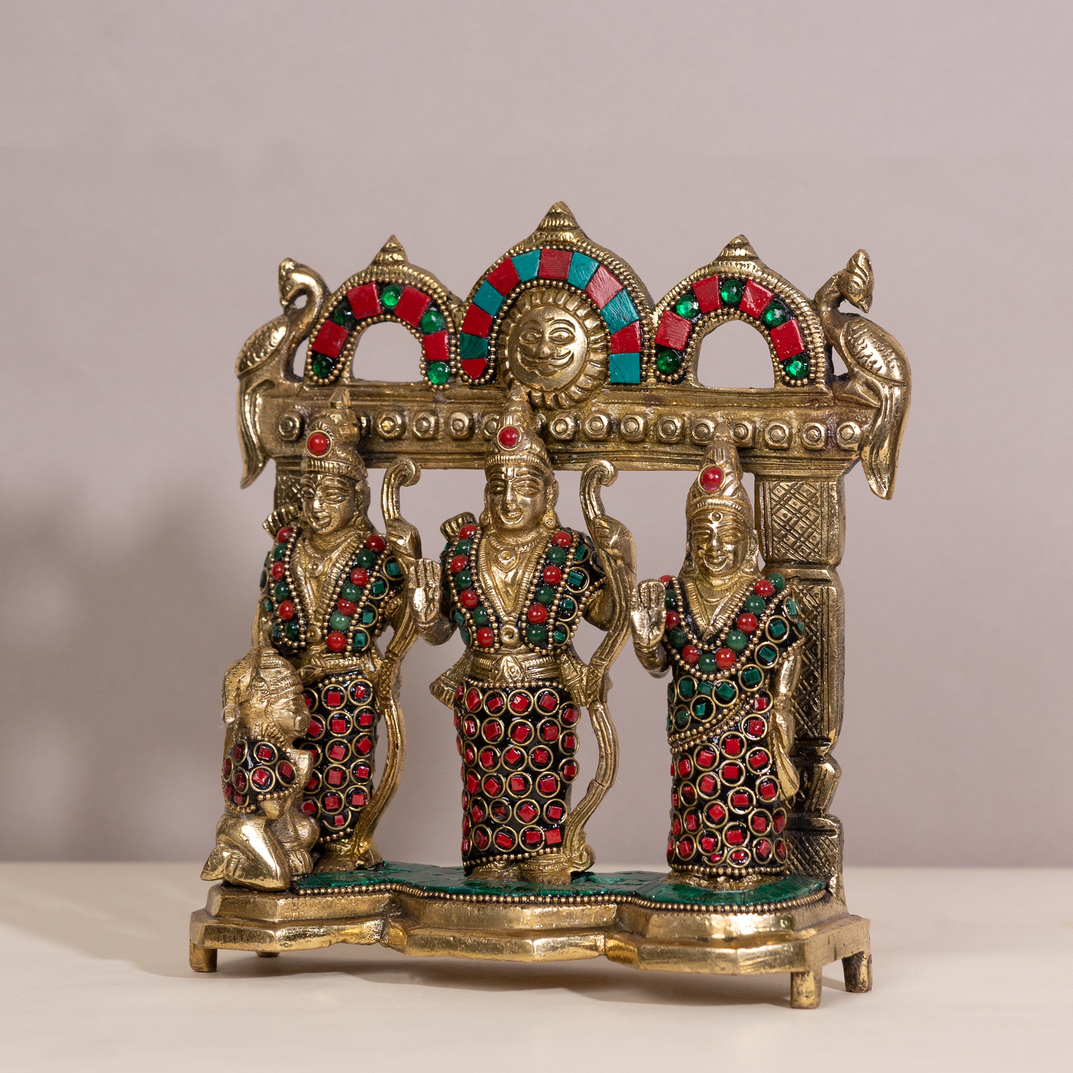 Brass Ram Darbar Idol: A Divine Addition to Your Home Decor