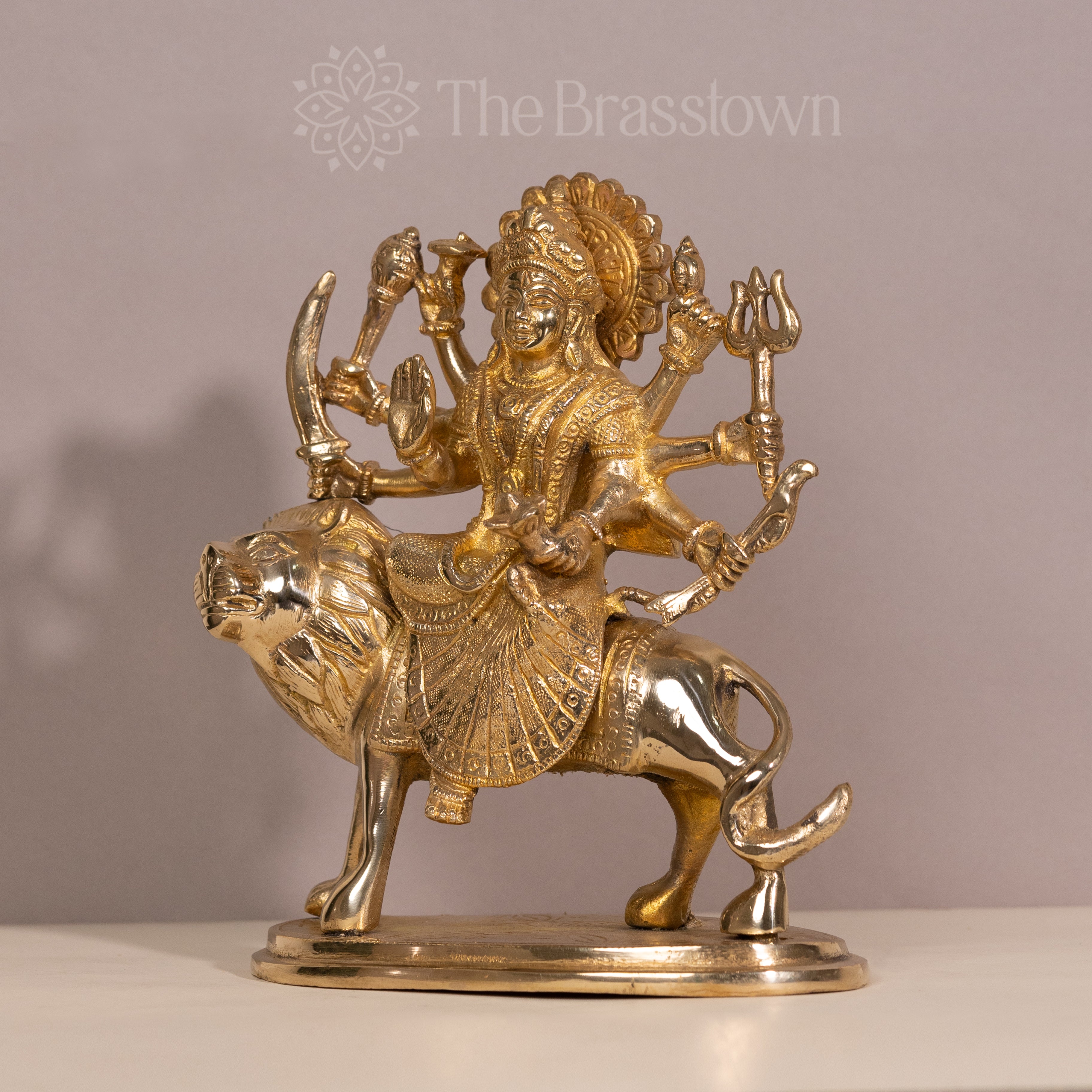 Goddess Durga Brass