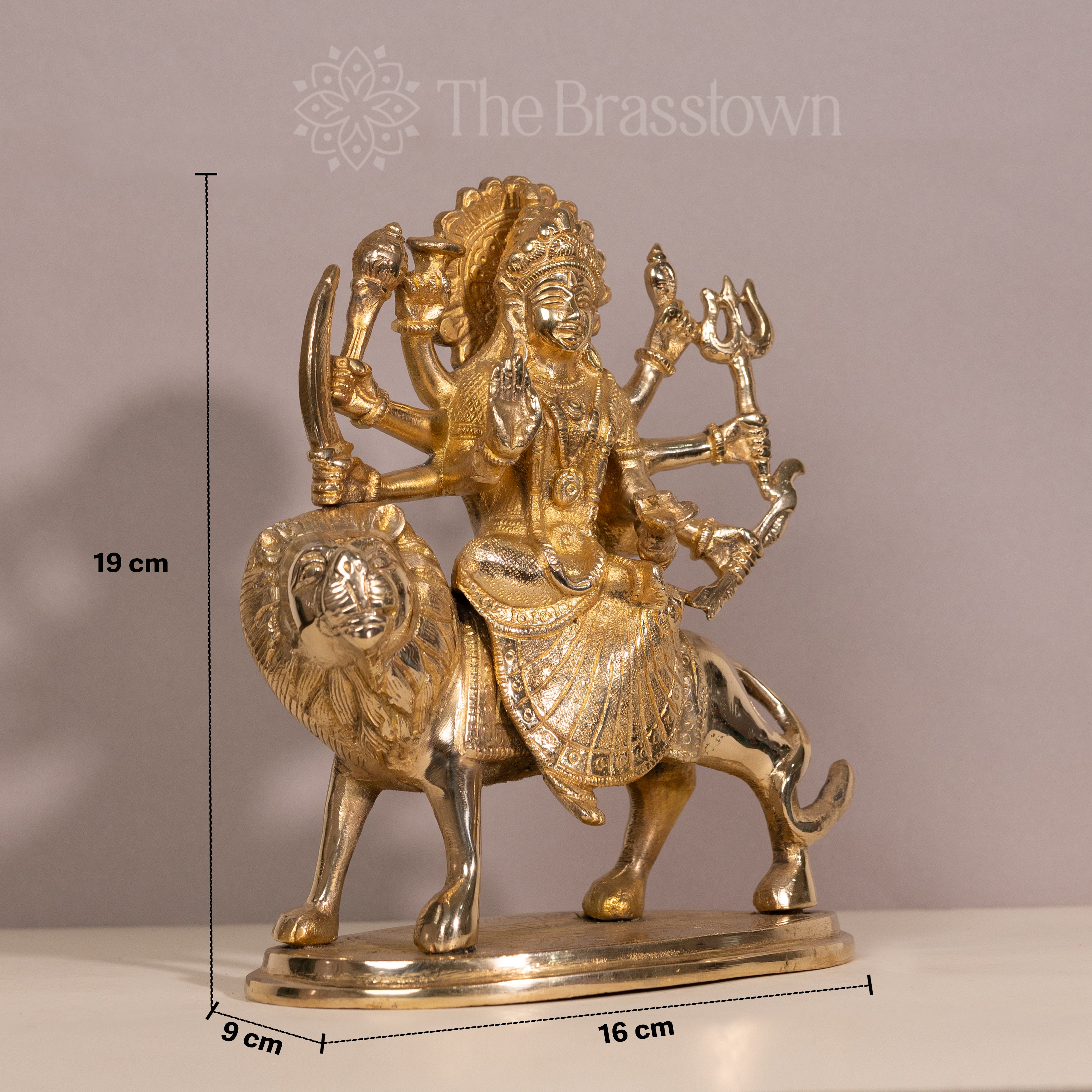 Goddess Durga Brass