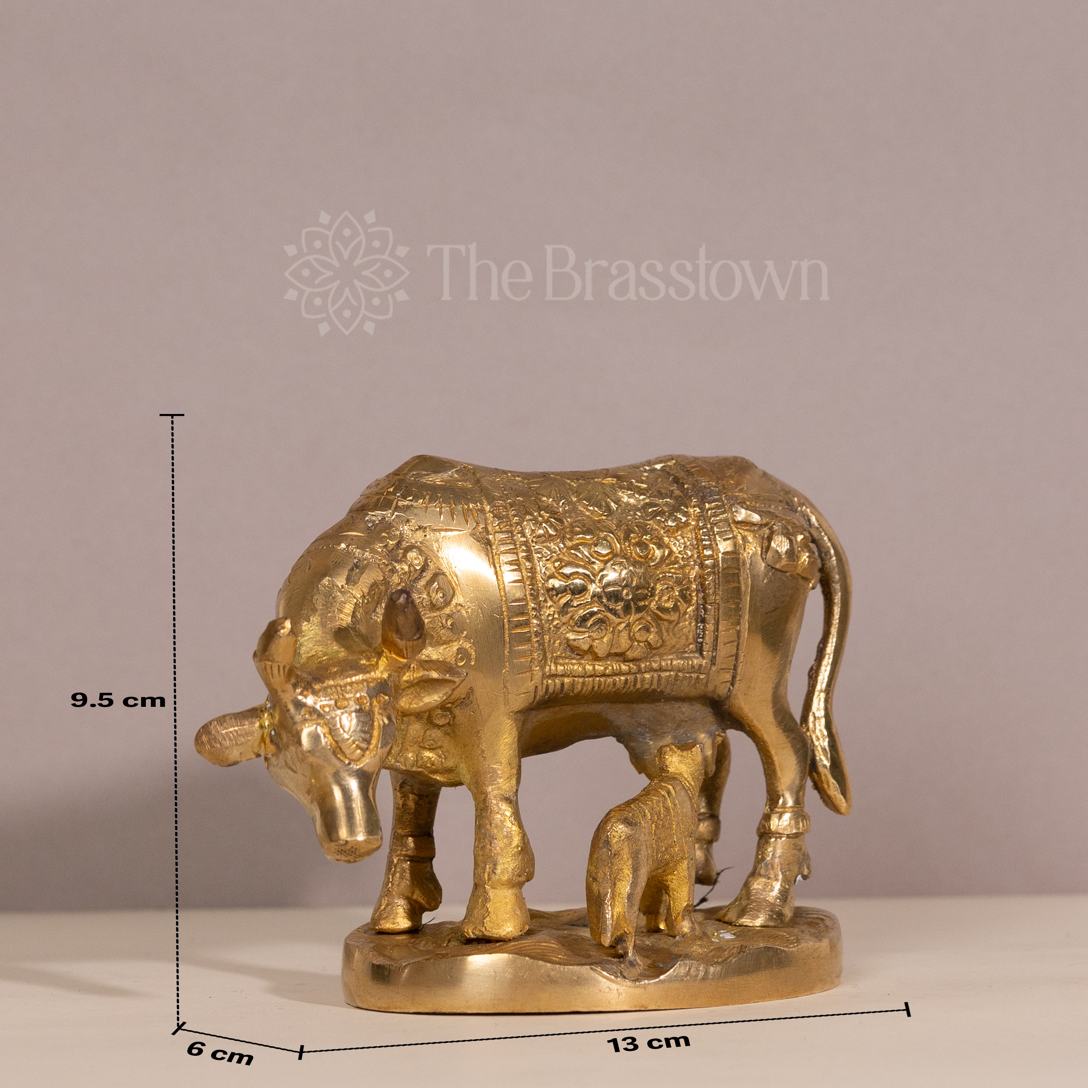 Brass kamdhenu cow