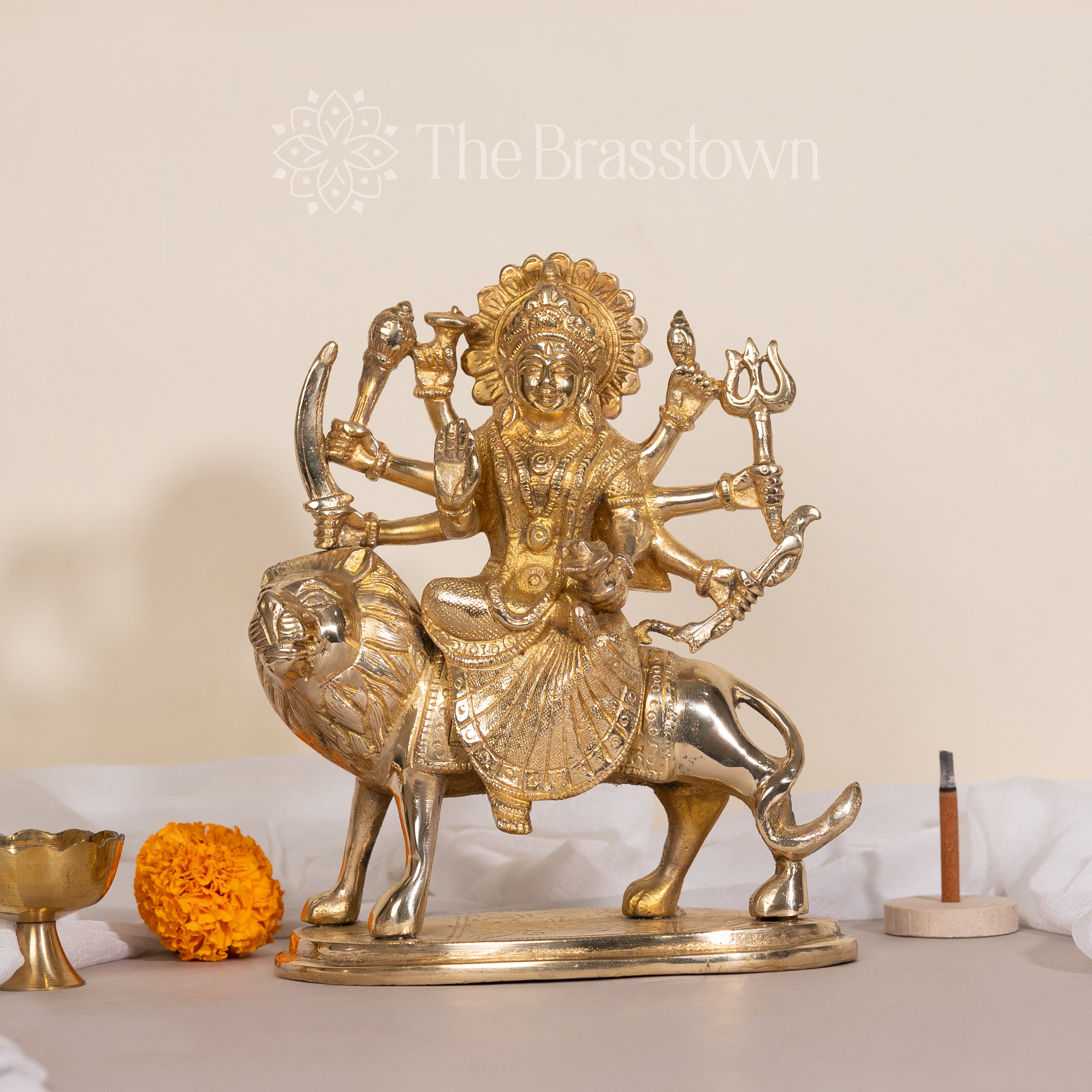 Goddess Durga Brass