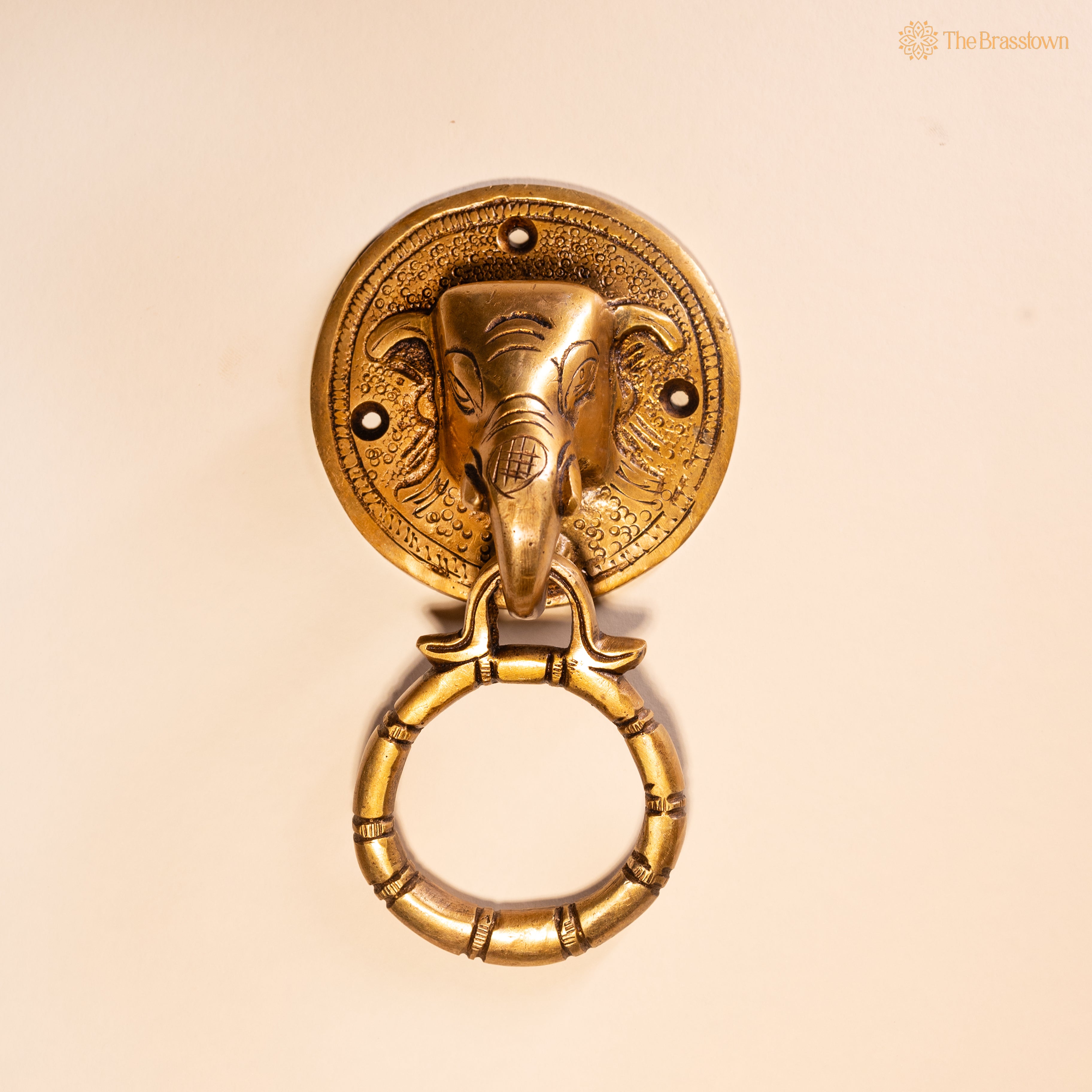 Brass Elephant Door Knocker