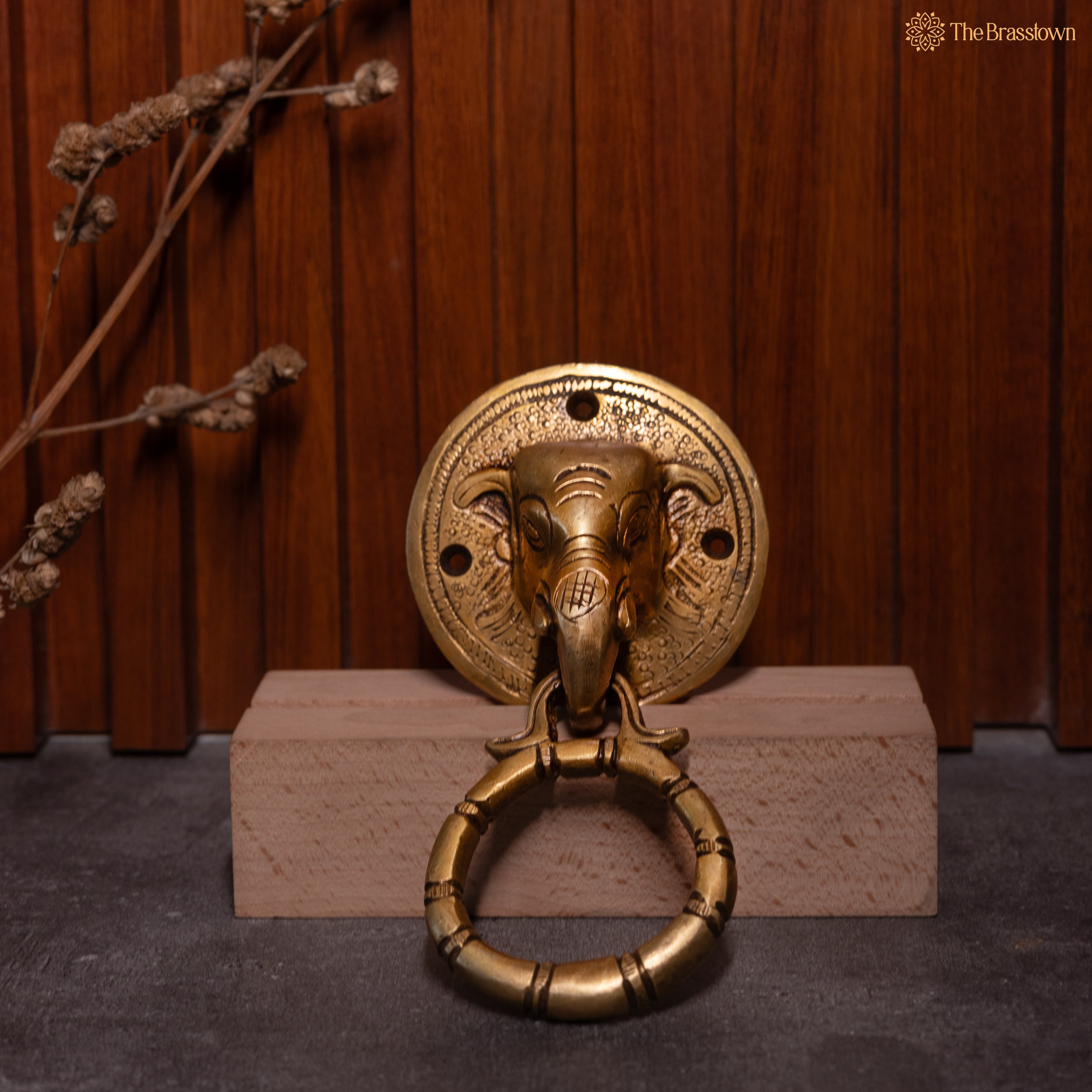 Brass Elephant Door Knocker