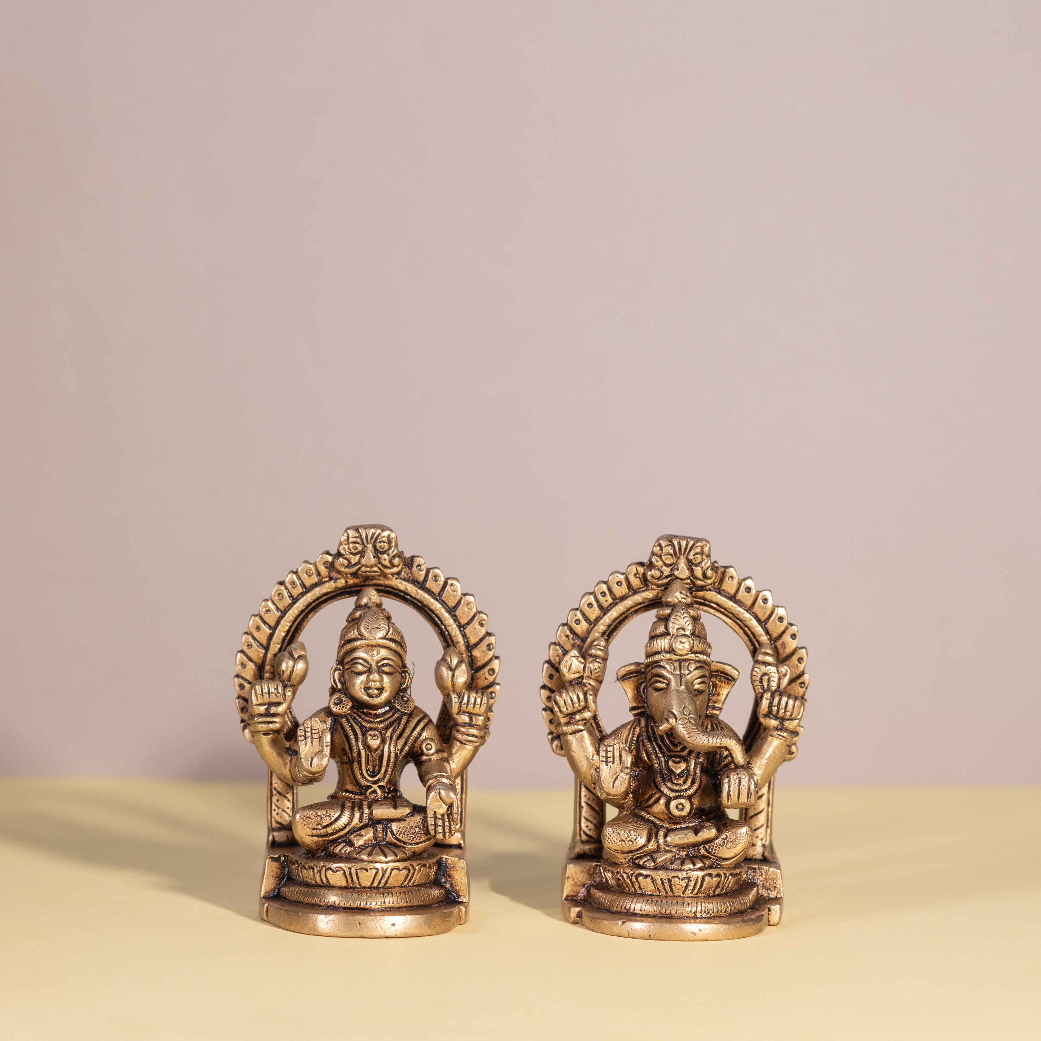 Brass Small Laxmi Ganesh Ji