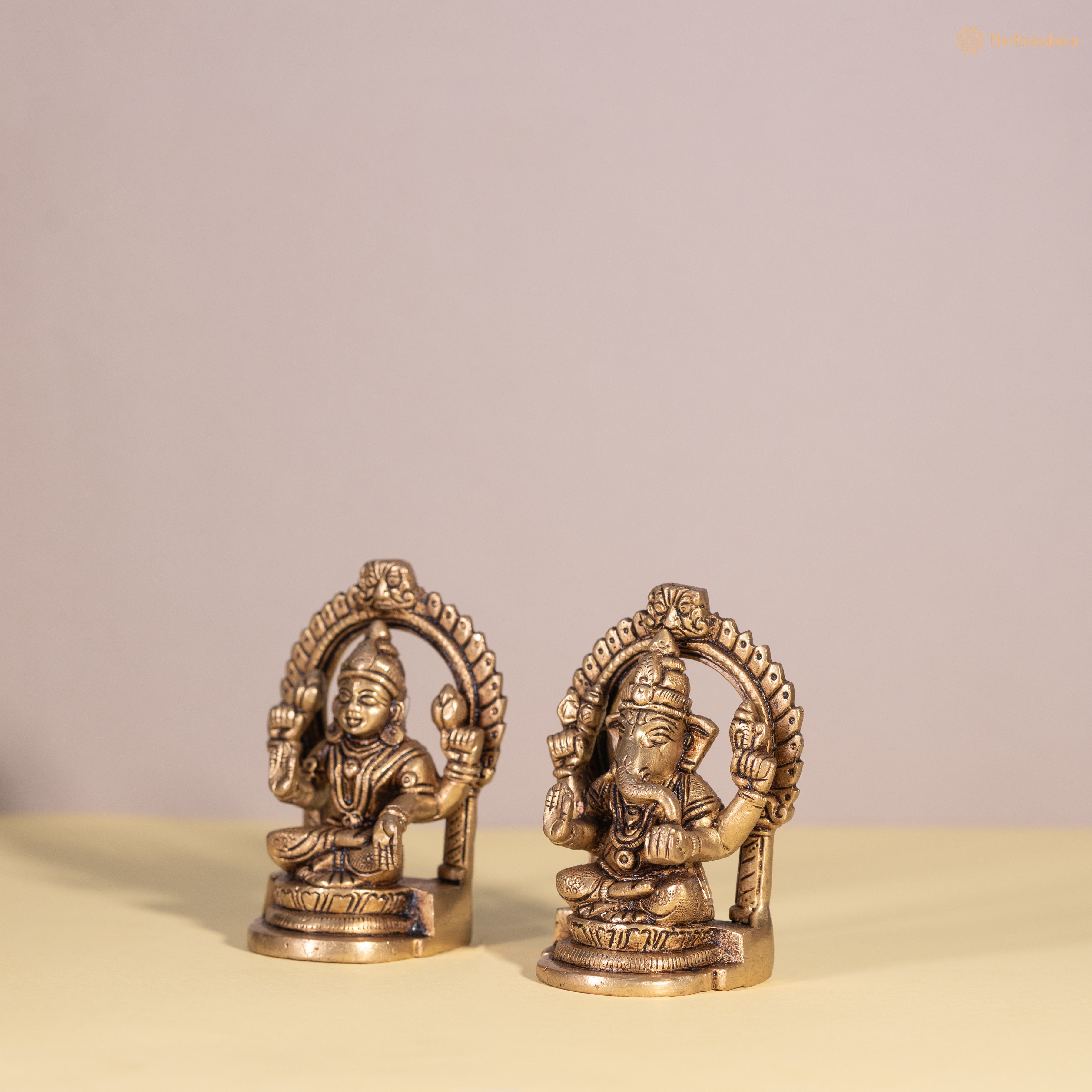 Brass Small Laxmi Ganesh Ji