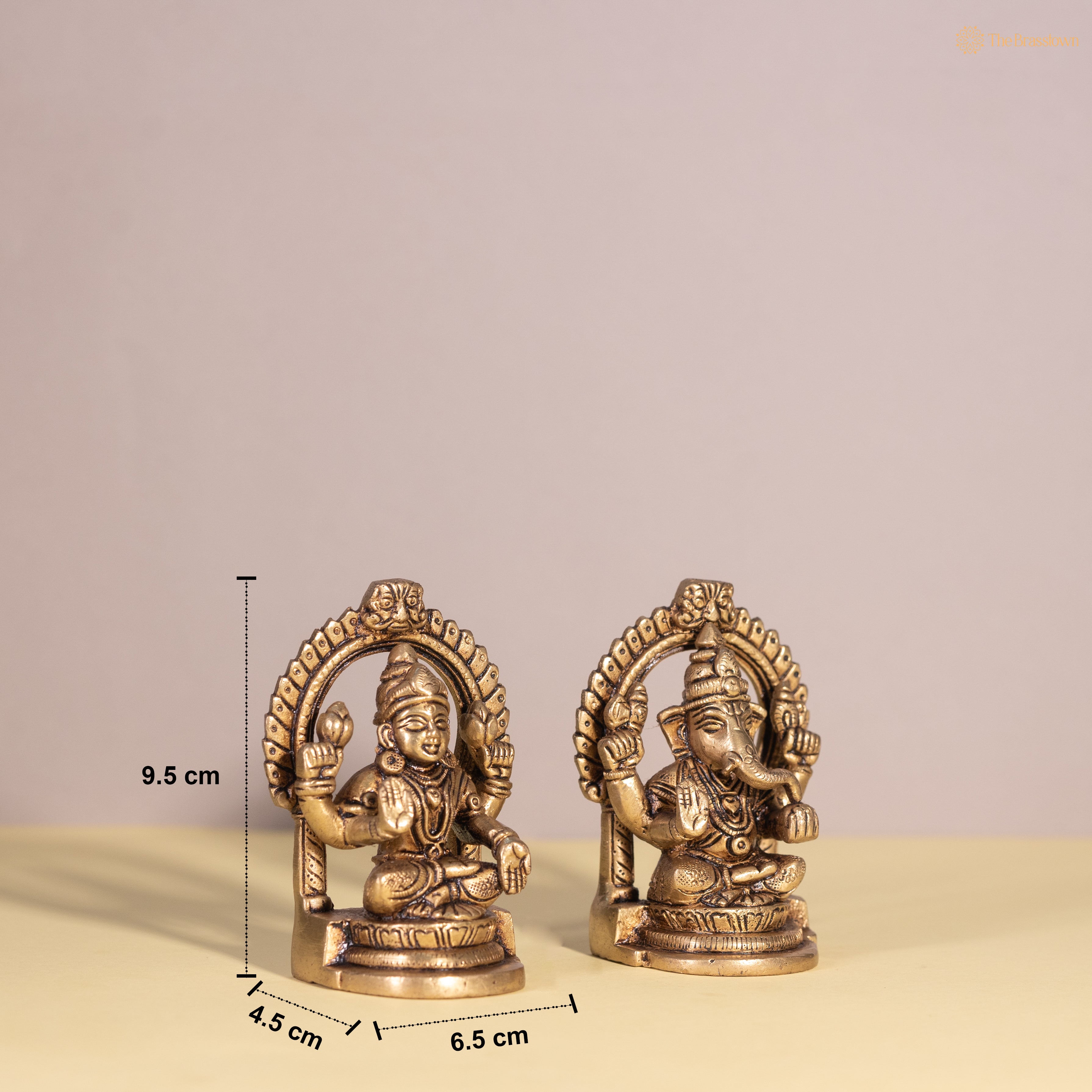 Brass Small Laxmi Ganesh Ji