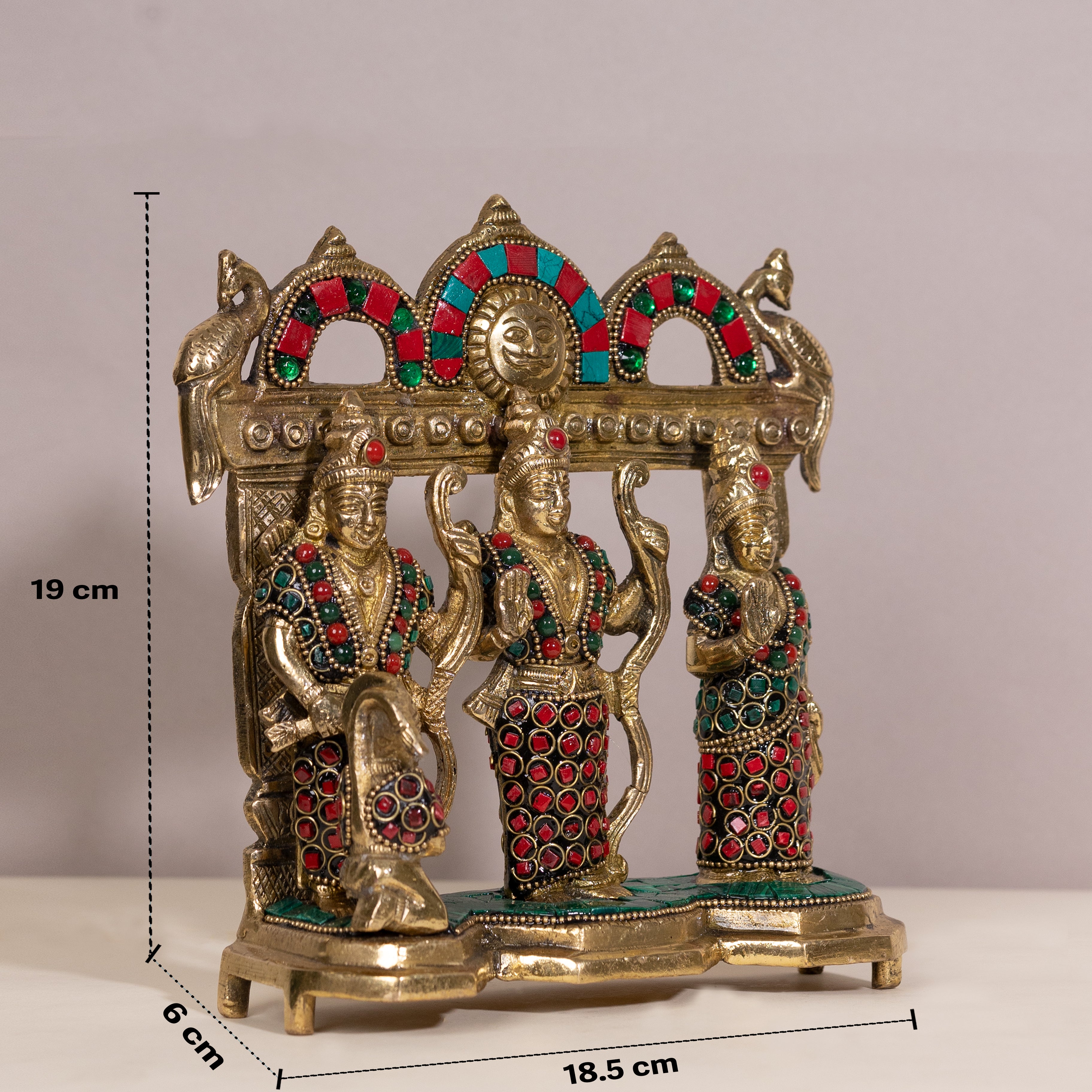 Brass Ram Darbar Idol: A Divine Addition to Your Home Decor